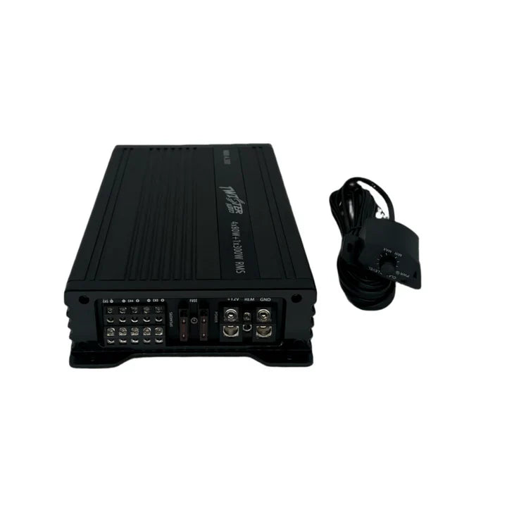 TWISTER AUDIO MEGA SERIES 5 CHANNEL 80W X 4RMS/CH, 300W RMS X 1 (M80.4.300)
