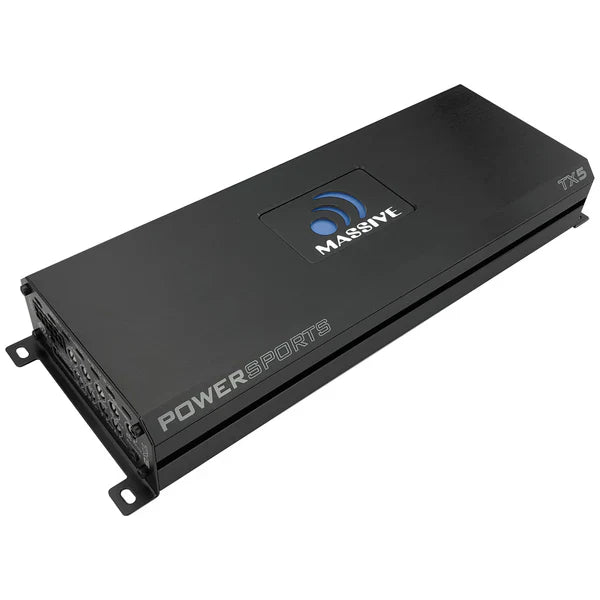 Massive audio TX5 - 120 Watts RMS x 4 + 300 Watts @ 2 Ohm Full Range Bluetooth 5-CH Marine Amplifier