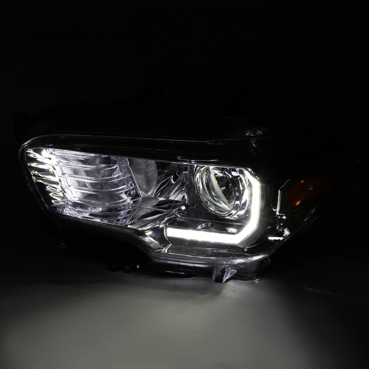 Spec-D 16-23 Toyota Tacoma Projector Headlights LED Chrome