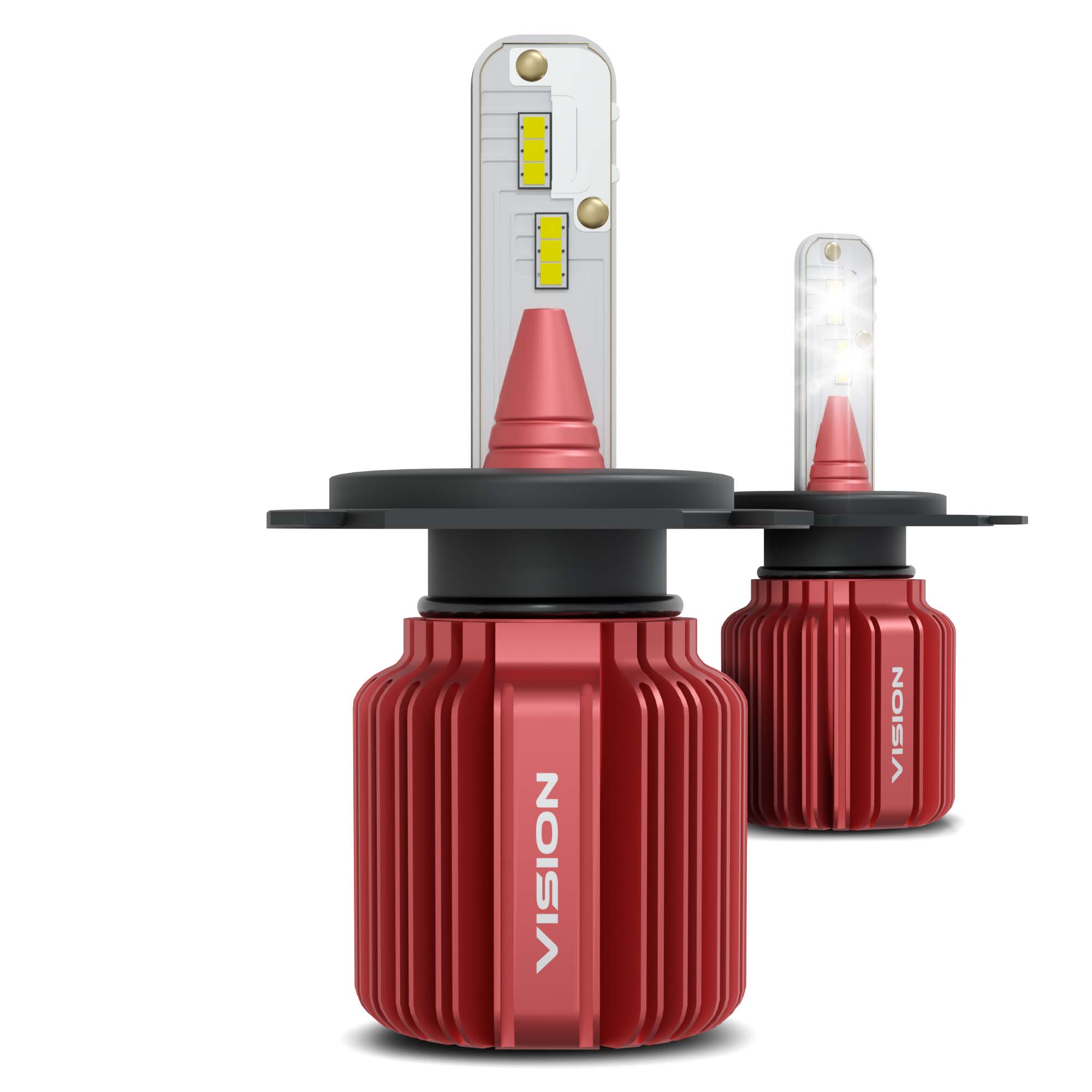DS18 VISION H4 High/Low CSP LED Conversion Kit 6500K White 8000/5000 Lumens 50/30 Watts