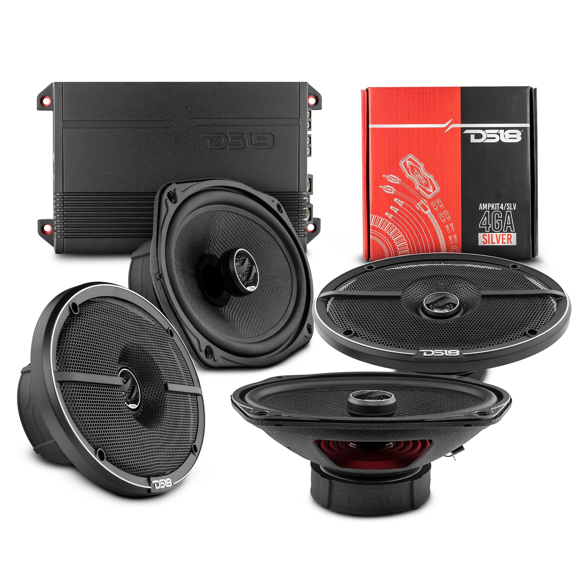 DS18 2012-2017 Toyota CAMRY Front and Back Doors Speakers Better Upgrade/Replacement Package 1600 Watts
