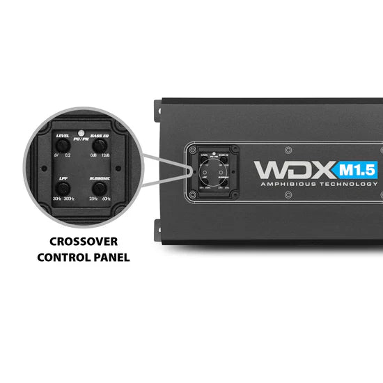 WDX M1.5 : IPX6 Rated Marine Mono Class D Amplifier
