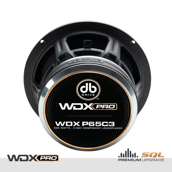 WDX P65C3 : WDX PRO 6.5 in. 3-Way Component Loudspeaker
