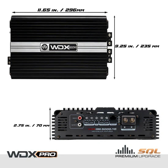 WDX PRO5000.1D : Mono Full-Range Class D Amplifier