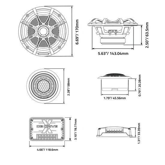 db drive X-S65C : 6.5