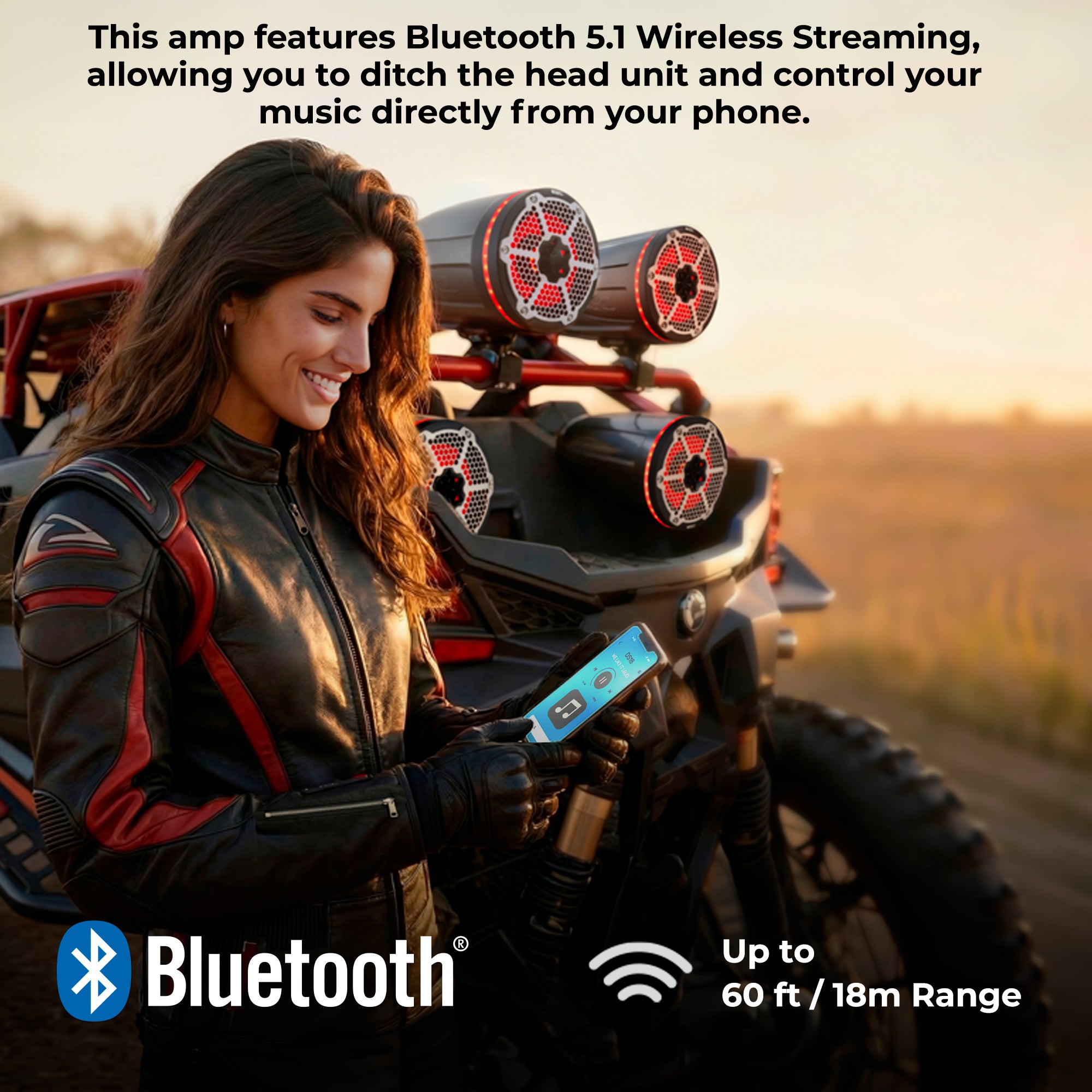 X 2-Channel Ultra Compact Full-Range Amplifier with Bluetooth Connectivity - 2 x 140 Watts Rms