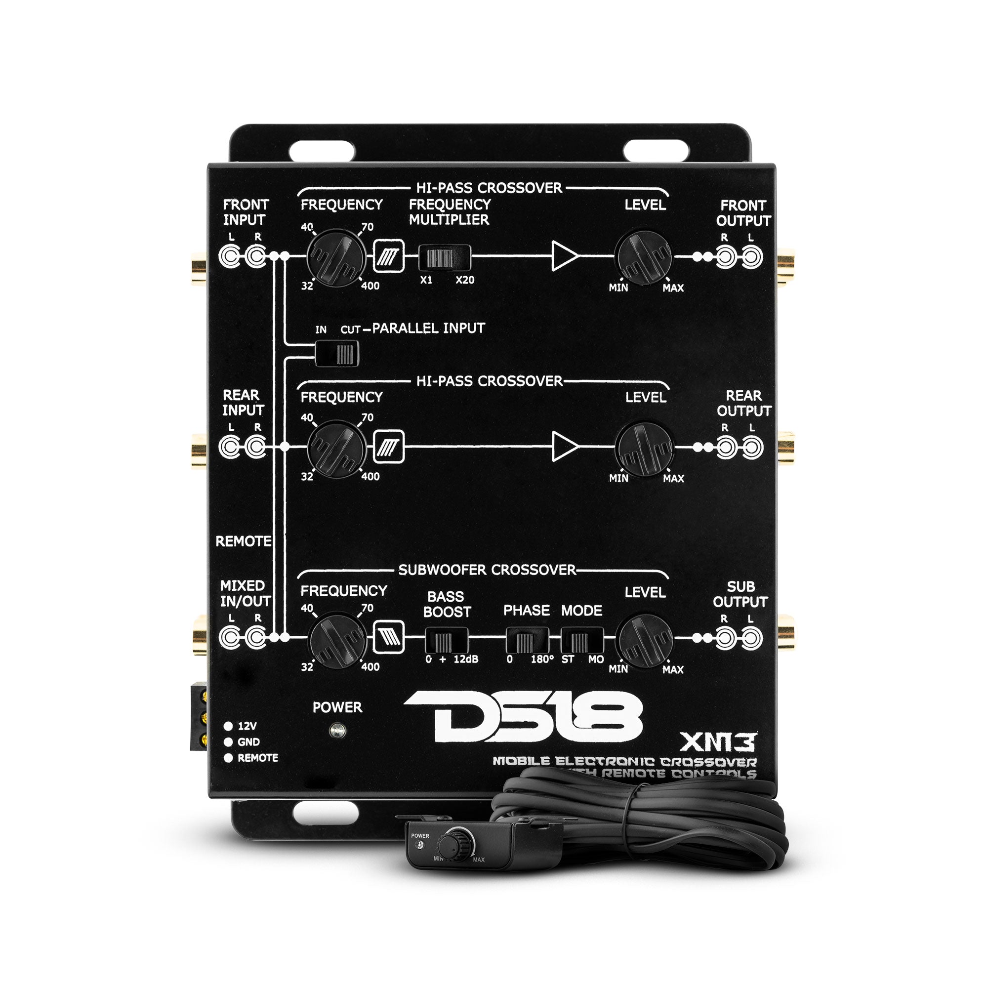 DS18 3-Way Active Crossover with Sub-Level Control