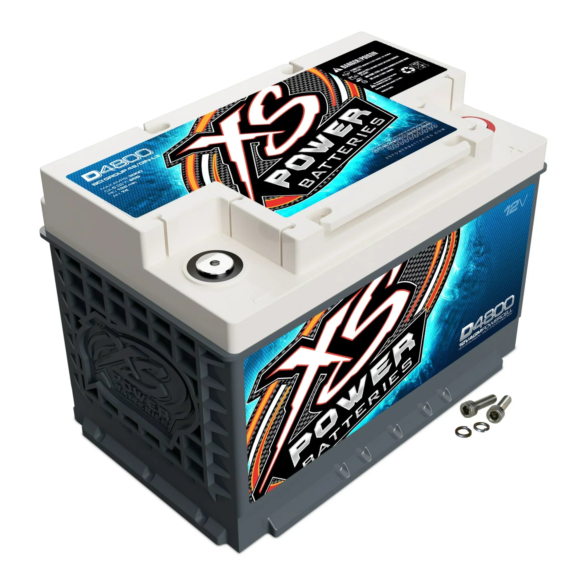 XS Power D4800 12V 60-3000A Supplemental Car Audio Power AGM Battery