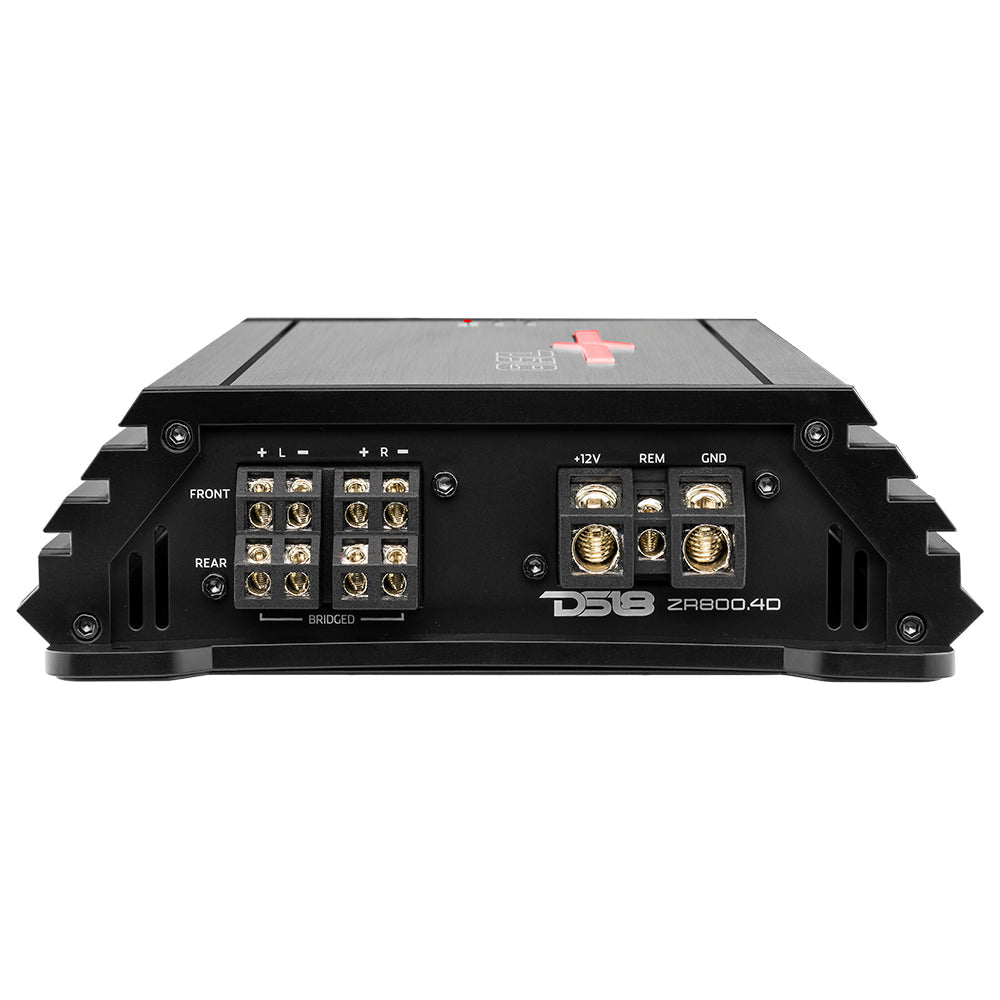 DS18 ZR 4-Channel Class D Amplifier 4 x 200 Watts Rms @ 4-ohm