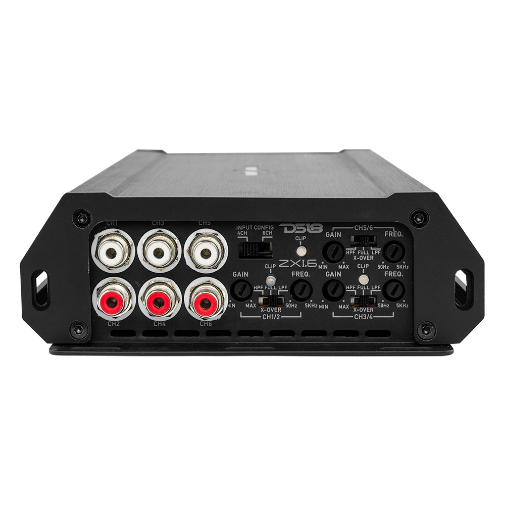 DS18 ZXI 6-Channel Class D Amplifier 6 x 200 Watts Rms @ 4-Ohm