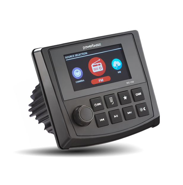 Powe bass MC-150 Dual-Zone Digital Media Center with Bluetooth & Color TFT Display