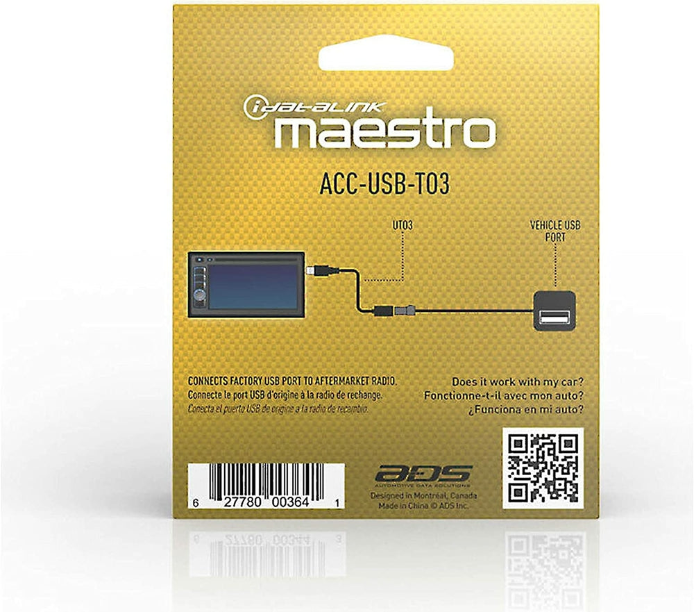 iDatalink Maestro ADS ACC-USB-TO3 Adapter