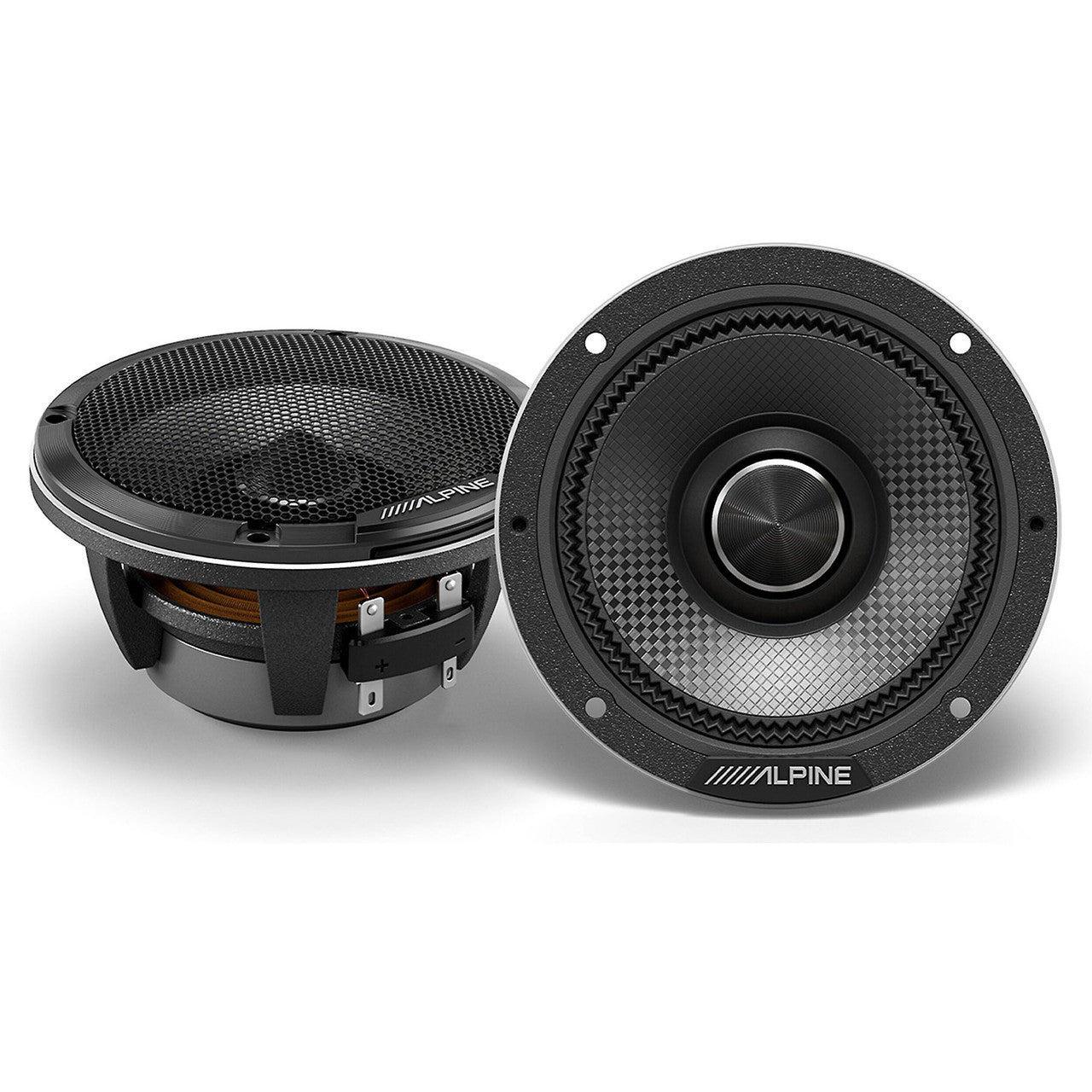 Alpine HDZ-653 Status Hi-Res 6.5” 3-Way Component Speaker Set with Alpine HDZ-65C Status Series Hi-Res 6.5” 2-Way Component Speaker Set