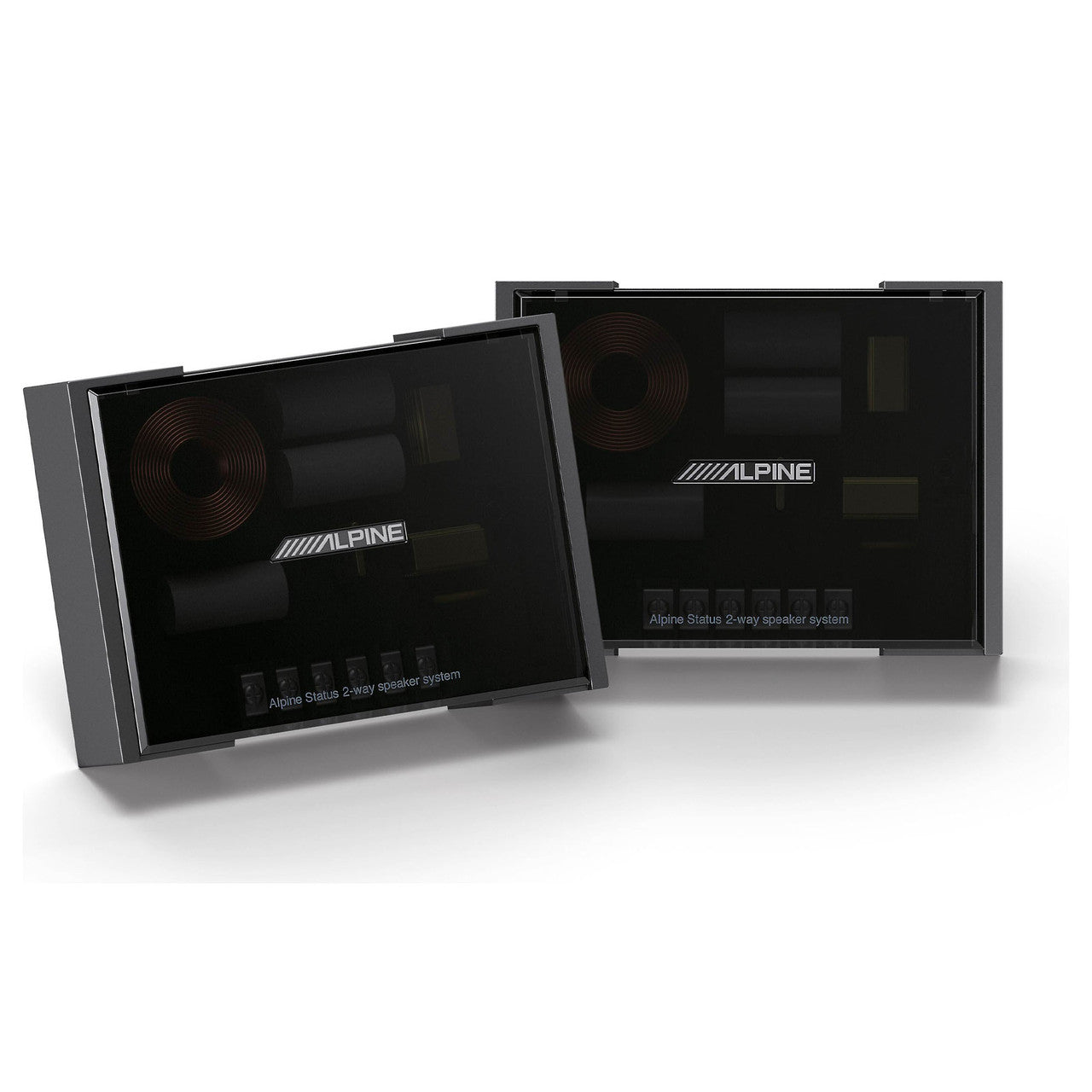 Alpine 2 Pairs HDZ-65C Alpine Status Series Hi-Res 6.5” 2-Way Component Speaker Set