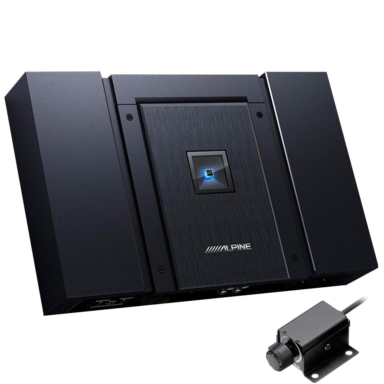 Alpine Status HDA-F60 Hi-Res 4-Channel Amplifier & Alpine RUX-KNOB.2 Remote Bass Knob Bundle