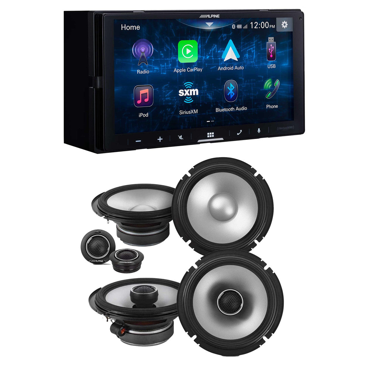 Alpine iLX-W670 Digital Multimedia Receiver & S2 6.5