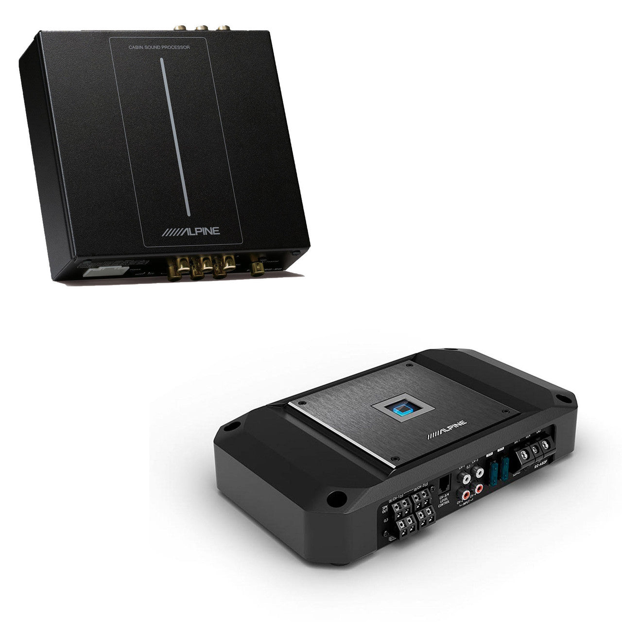 Alpine PXE-C60-60 Optim6 6-Ch. Processor w/ R2-A60F 4Ch. Amp Bundle