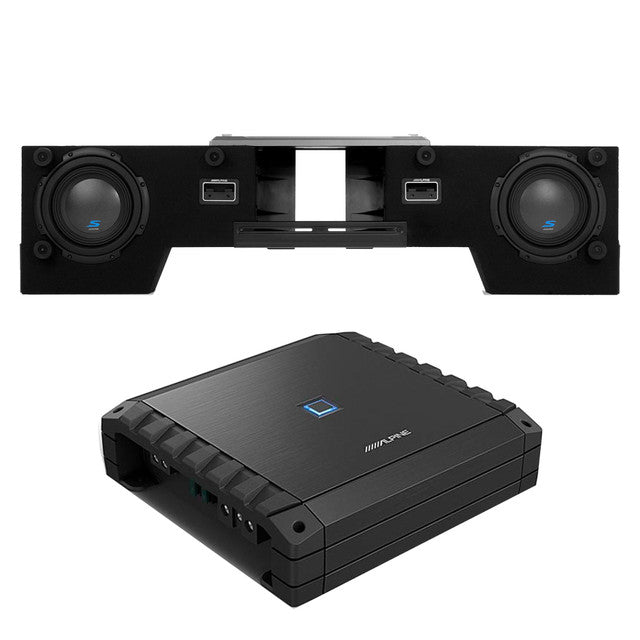 Alpine S-DB8V-TRK Dual 8” Halo S-Series Preloaded Truck Subwoofer Enclosure with ProLink™ w/ S2-A60M Amp Bundle
