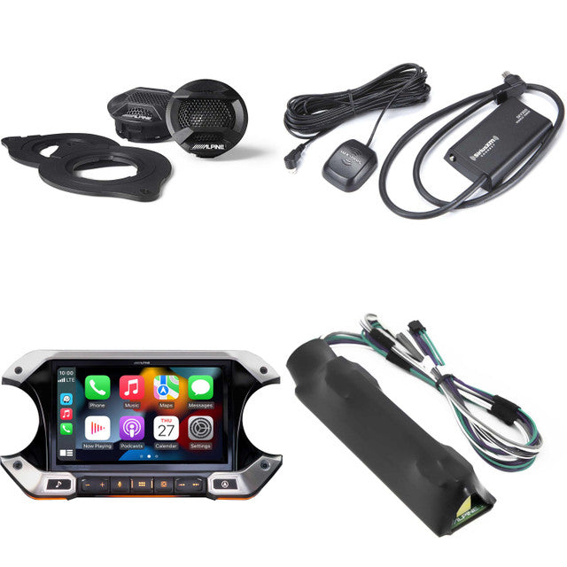 Alpine JL Wrangler i509-WRA-JL, SPV-10TW-WRA, Premium Audio Intergration and Sirius Tuner Bundle