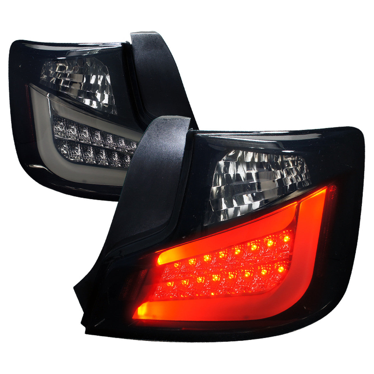 Spec-D 2011-13 Scion Tc LED Bar Black Tail Lights Smoked Lens