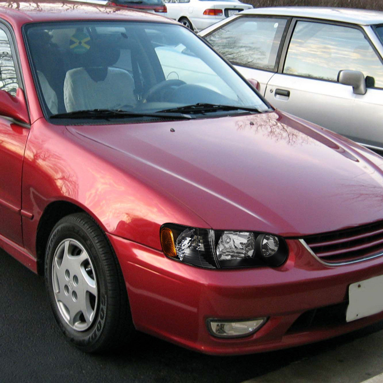 Spec-D 01-02 Toyota Corolla Black Headlights