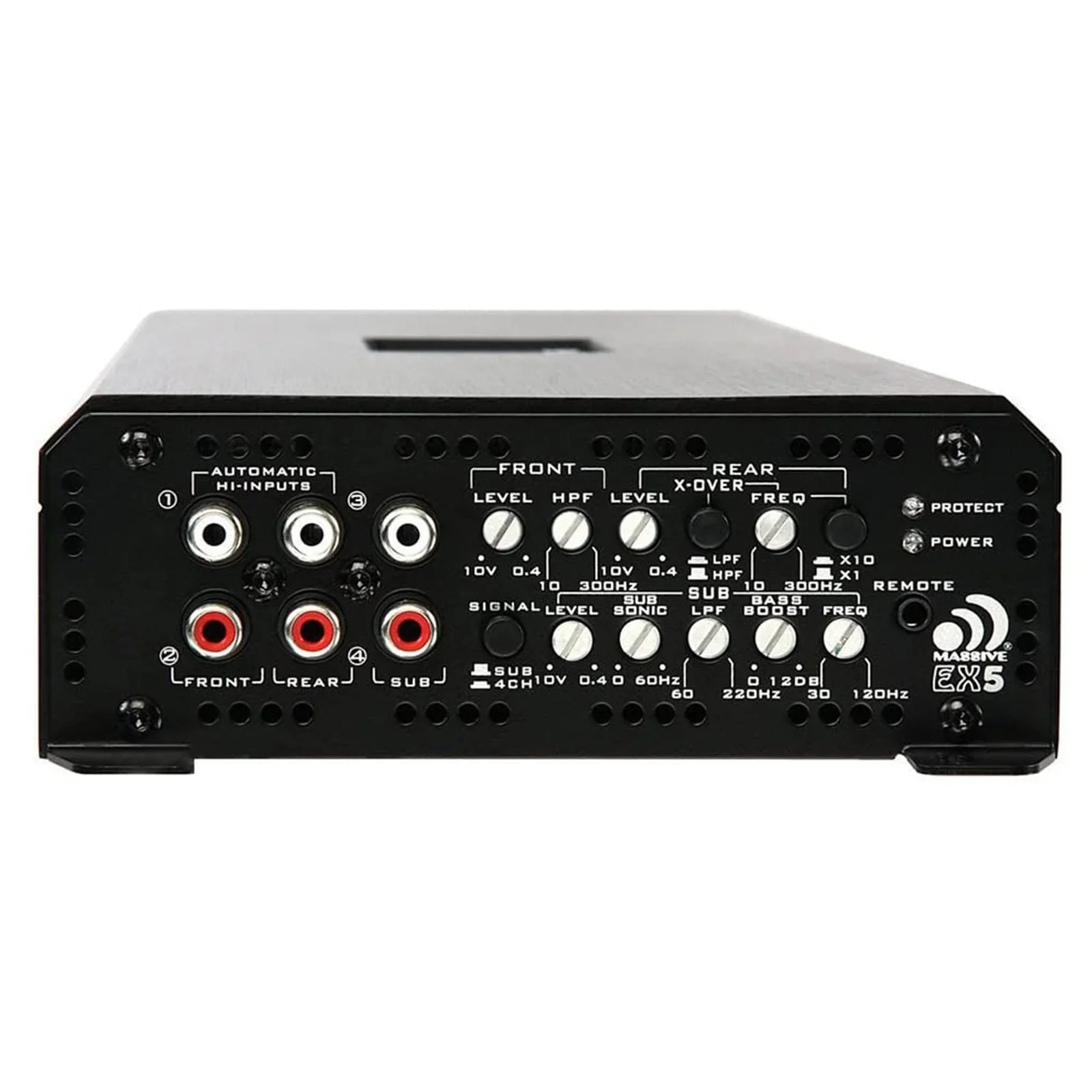 MASSIVE AUDIO NANO EDGE 5 CHANNEL AMPLIFIER 2500 WATT HYBRID FULL RANGE EX5