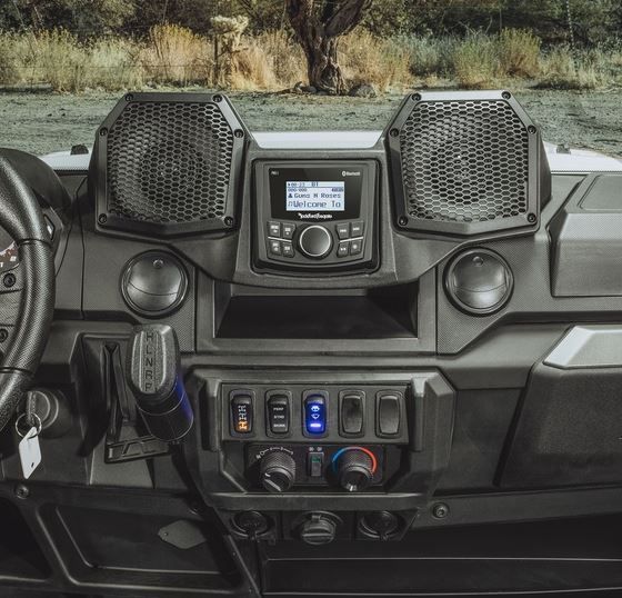 Rockford Fosgate RNGR18-STG1 Audio Kit: All-in-One Dash Housing Pre-Installed with PMX-1 Receiver and 5.25