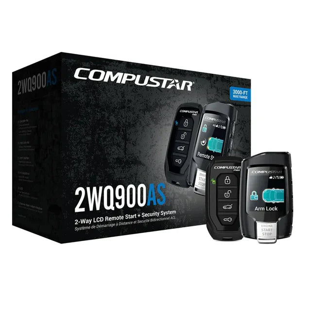 COMPUSTAR 2WQ900AS Security + Remote Start All-in-One 2-Way Remote Start + Alarm Bundle Model