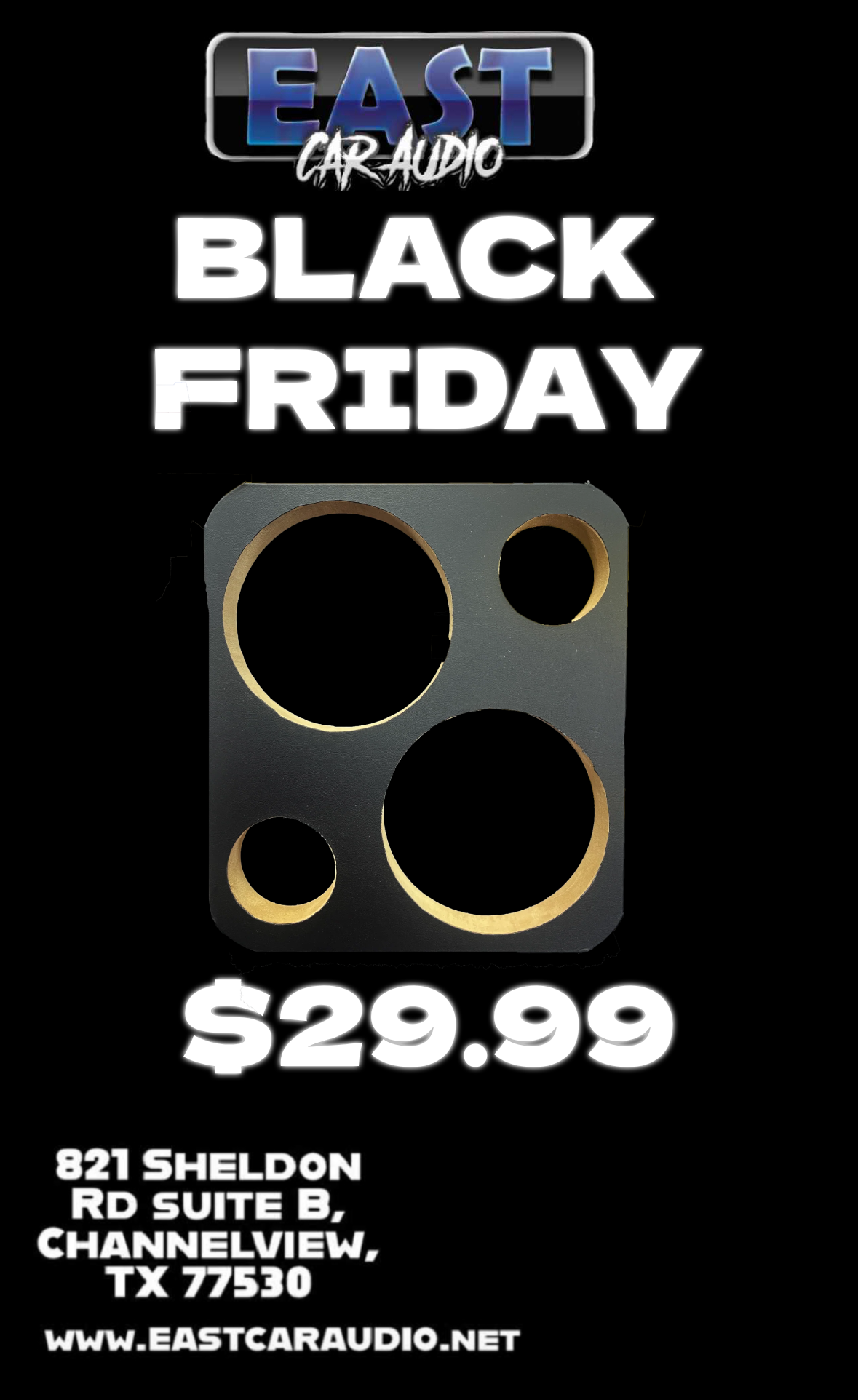 Black Friday 2007-2013 Chevy Silverado GMC Sierra cup holder panel speaker pod with Custom Cover plate speaker pods