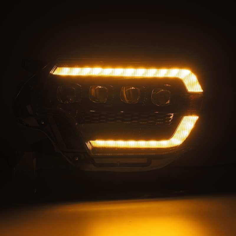 AlphaRex 12-15 Toyota Tacoma NOVA-Series LED Projector Headlights Alpha-Black