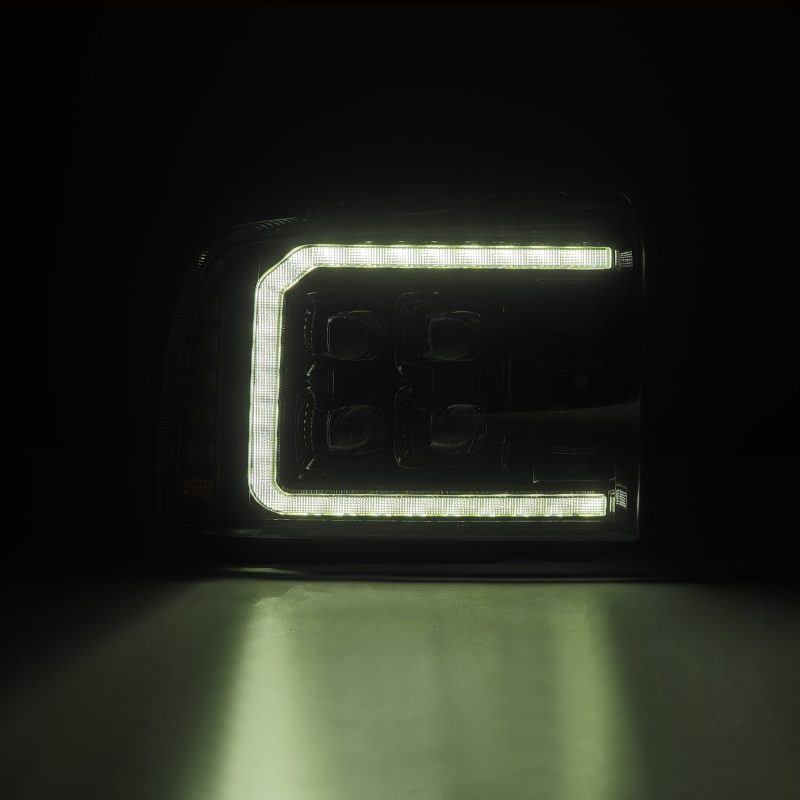 AlphaRex 05-07 Ford Super Duty/Excursion NOVA-Series LED Projector Headlights Alpha-Black