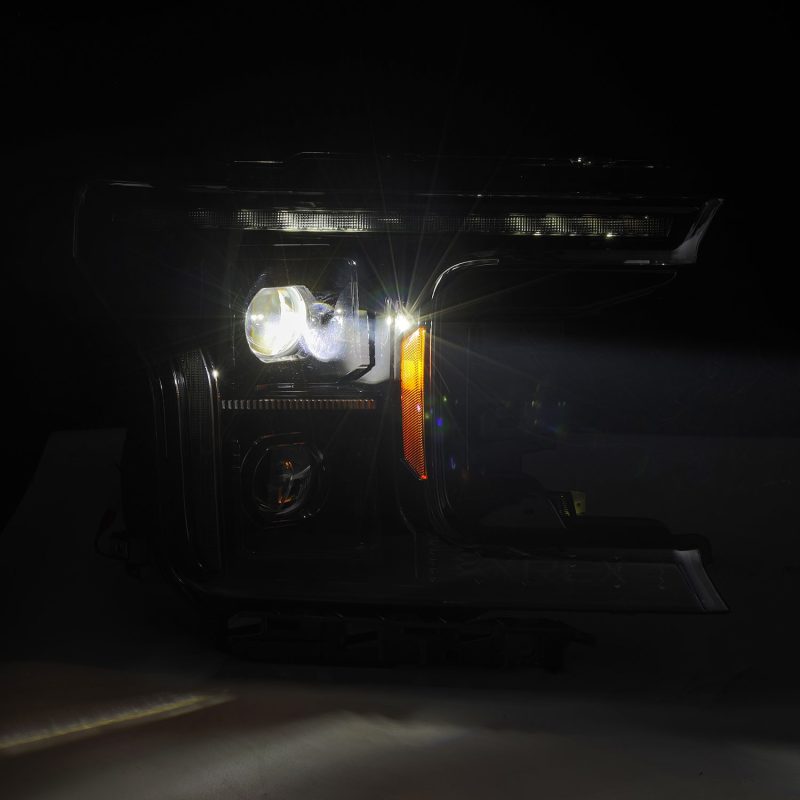 AlphaRex 18-20 Ford F150 (MK II 14th Gen Style) LUXX-Series LED Projector Headlights Alpha-Black