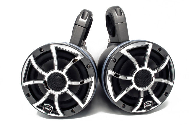 Wet Sounds REVO6-XSG-SS Gunmetal & Stainless Steel 6.5