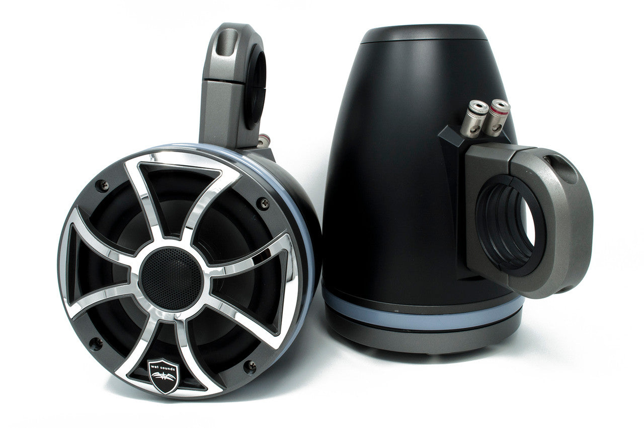 Wet Sounds REVO6-XSG-SS Gunmetal & Stainless Steel 6.5