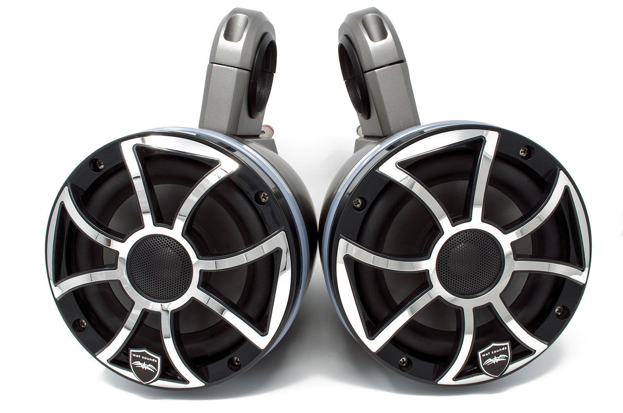 Wet Sounds REVO6-XSB-SS Black & Stainless Steel 6.5