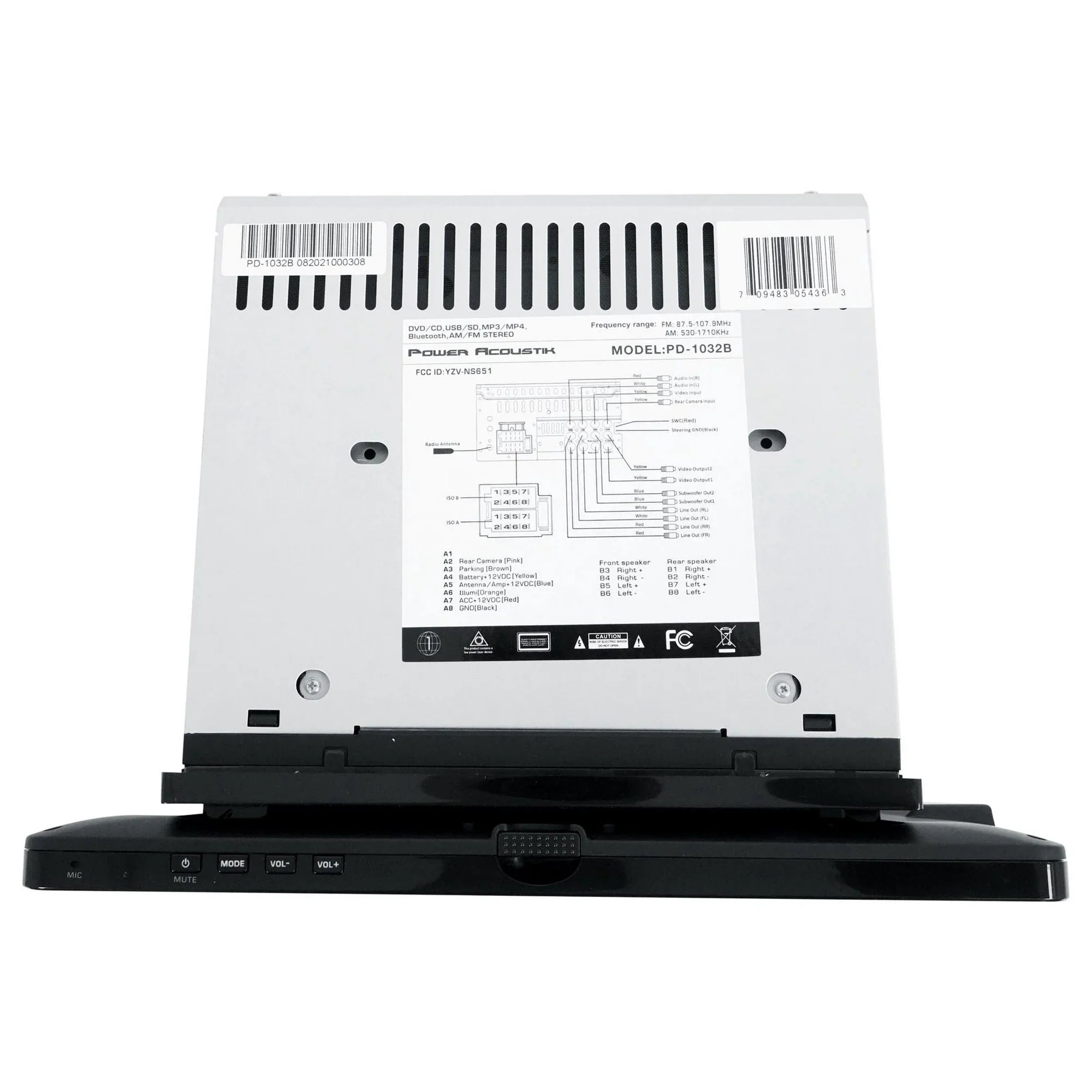 Power Acoustik PD-1032B 10.3
