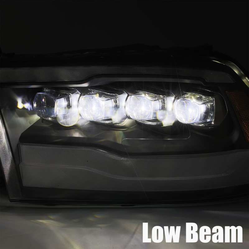 AlphaRex 09-18 Ram Truck NOVA-Series LED Projector Headlights Jet Black