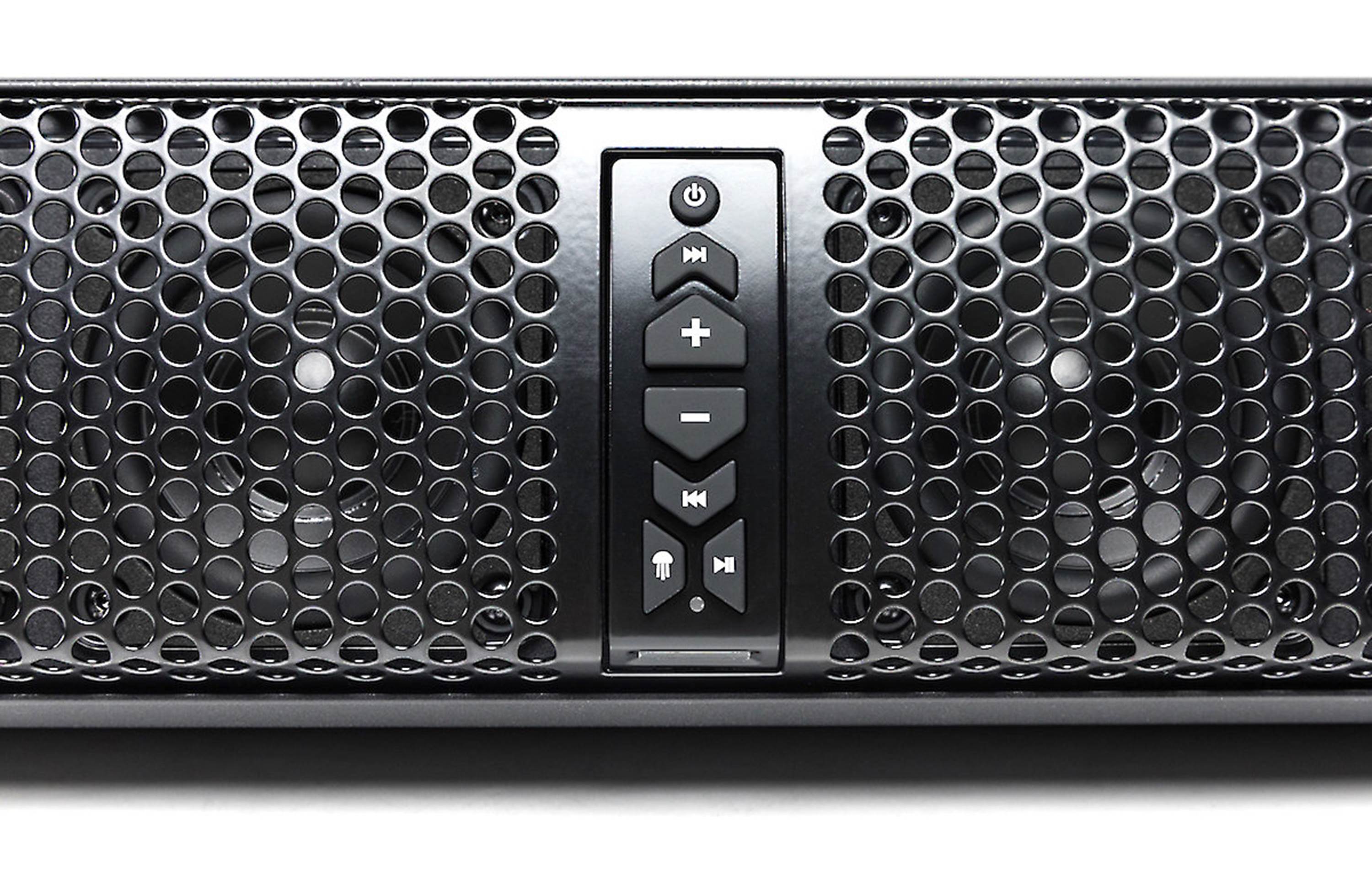 MB Quart Nautic NSB10V1 Amplified 10-speaker sound bar with built-in Bluetooth and LED lighting