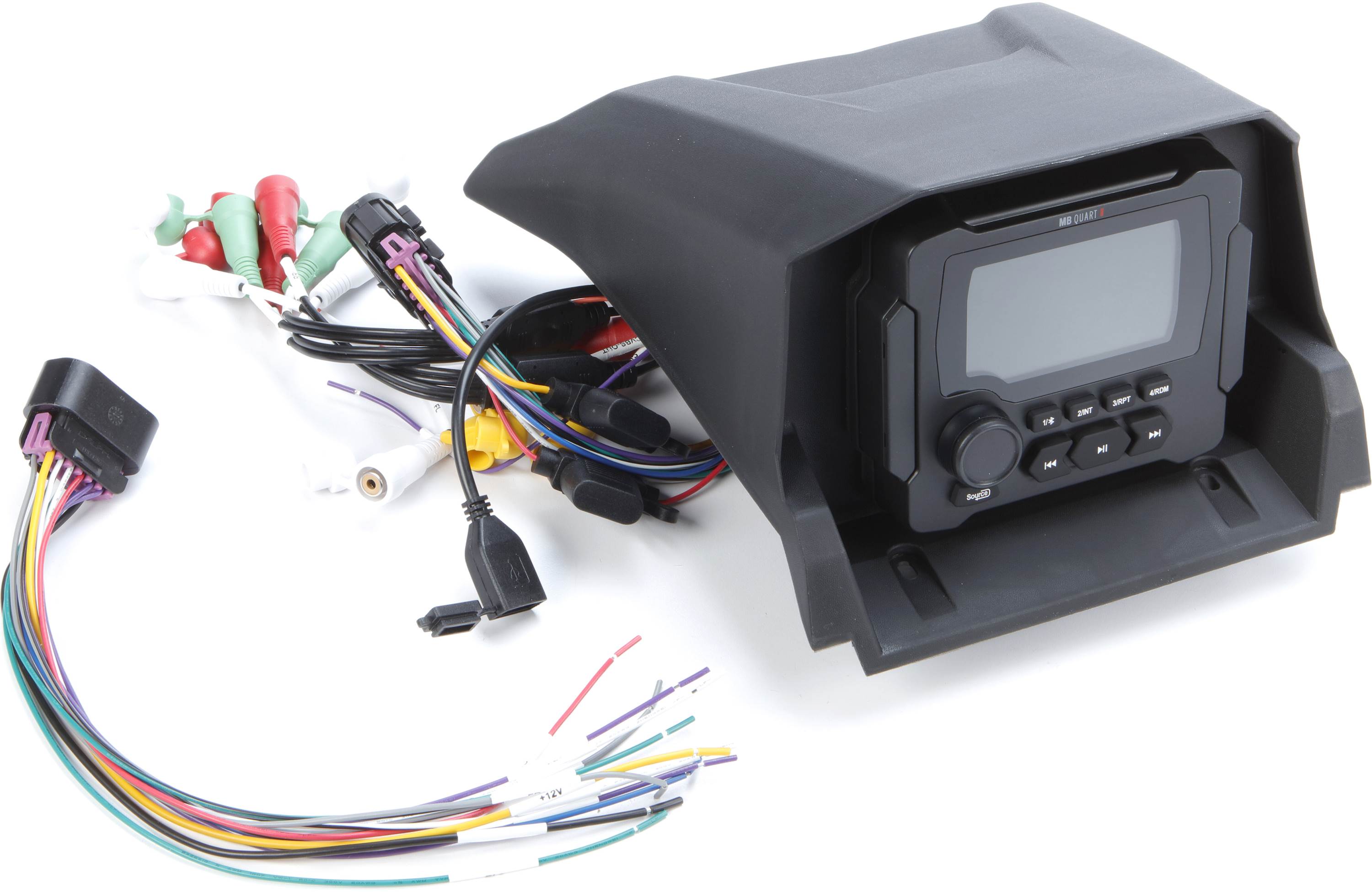 MB Quart MBQX-STG5-1 Stage 5 audio system with receiver, four 6-1/2