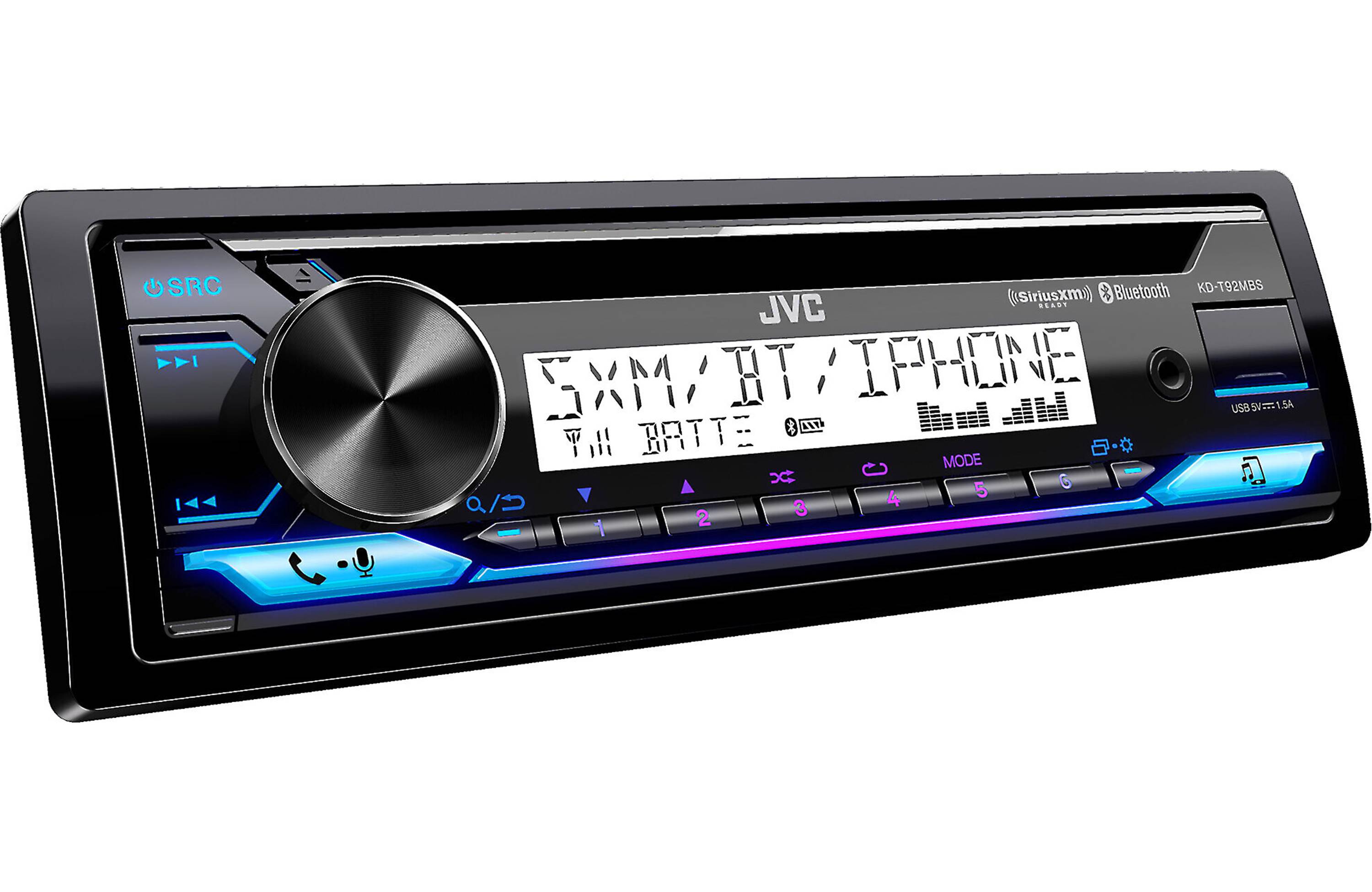 JVC KD-T92MBS CD receiver for Jeep, powersports or marine applications