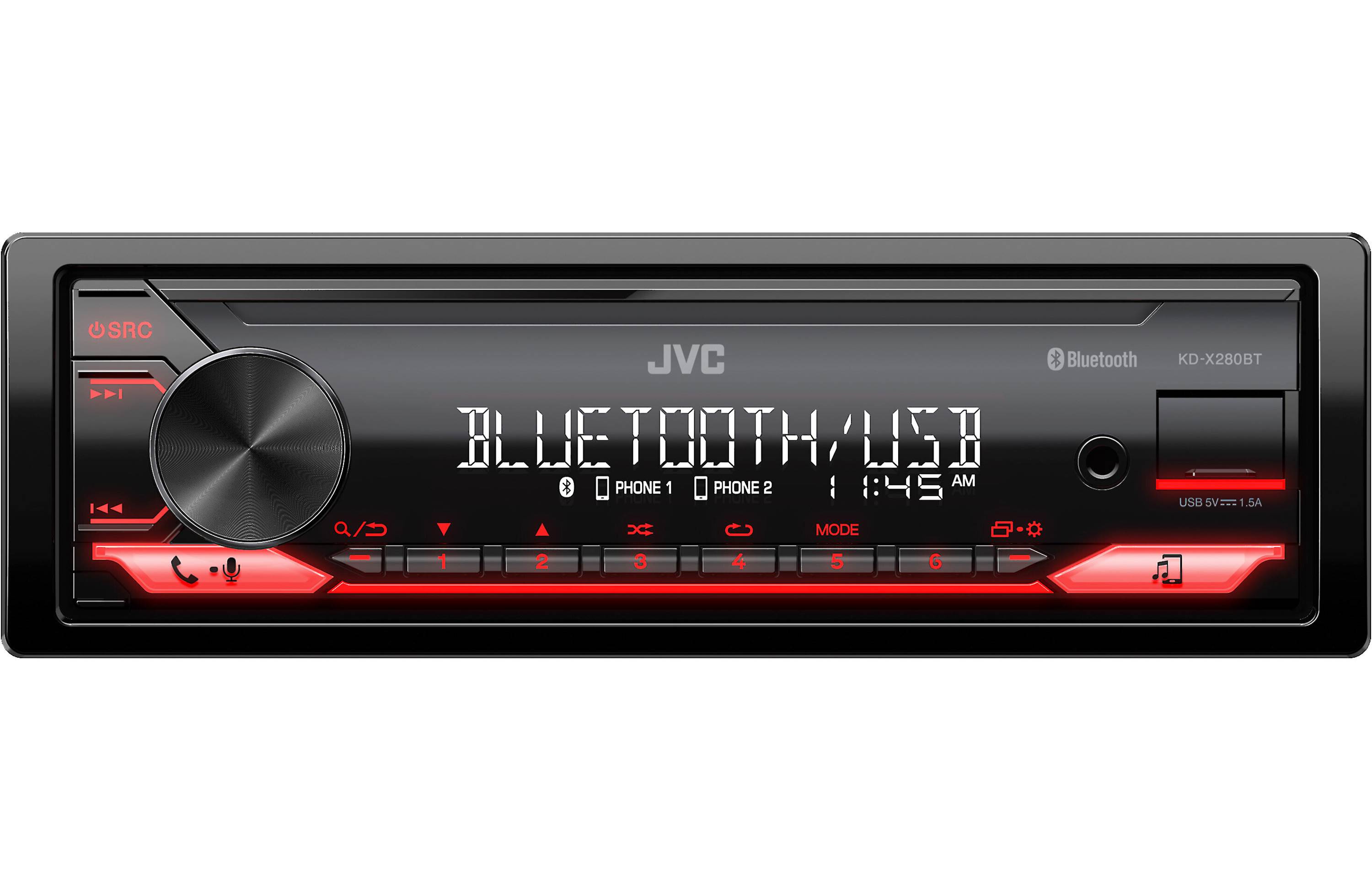 JVC KD-X280BT Digital media receiver (does not play discs)