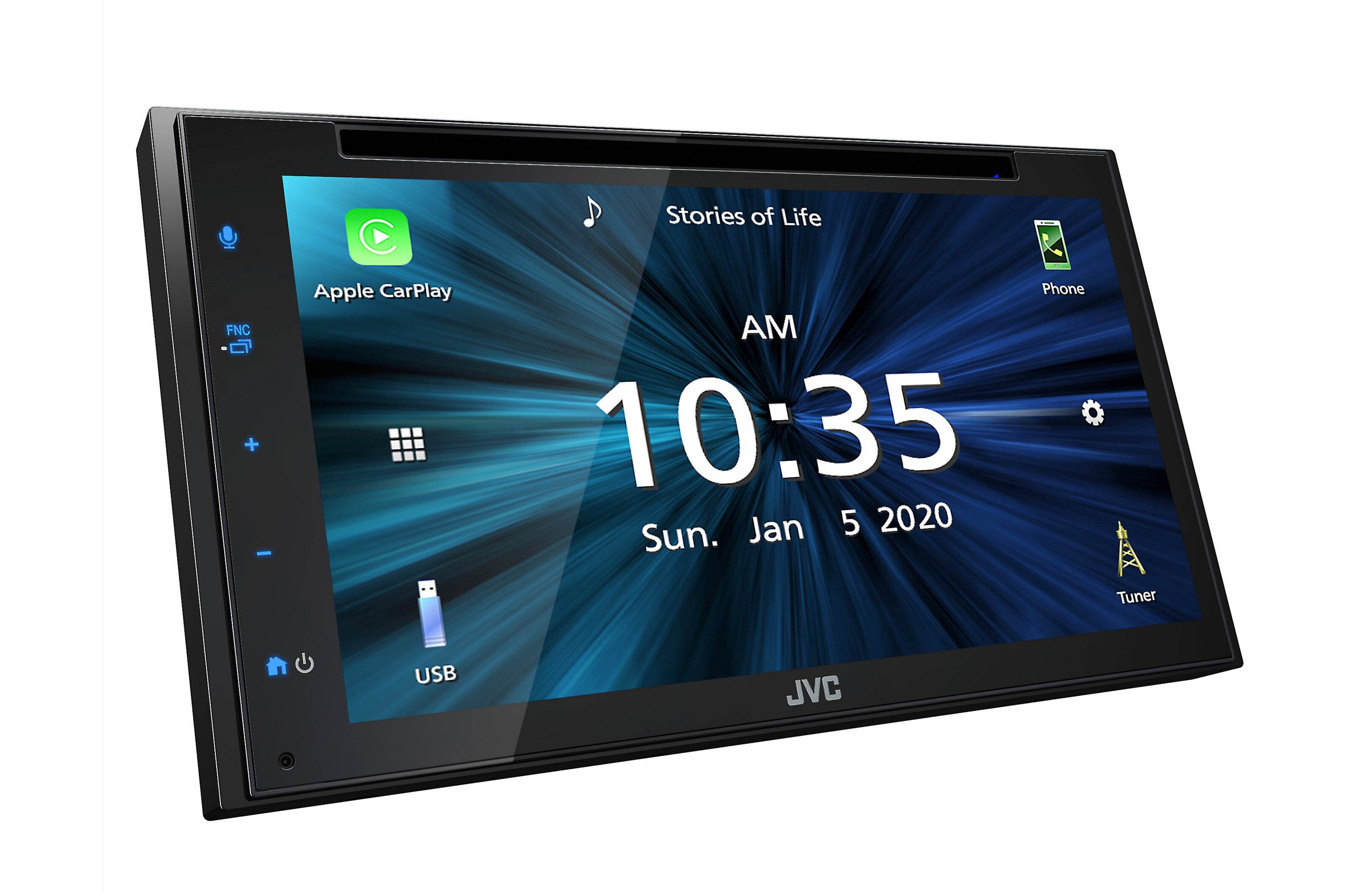 JVC KW-V660BT 6.8″ DVD Receiver w/ CarPlay, Auto, BT, USB, & Aux