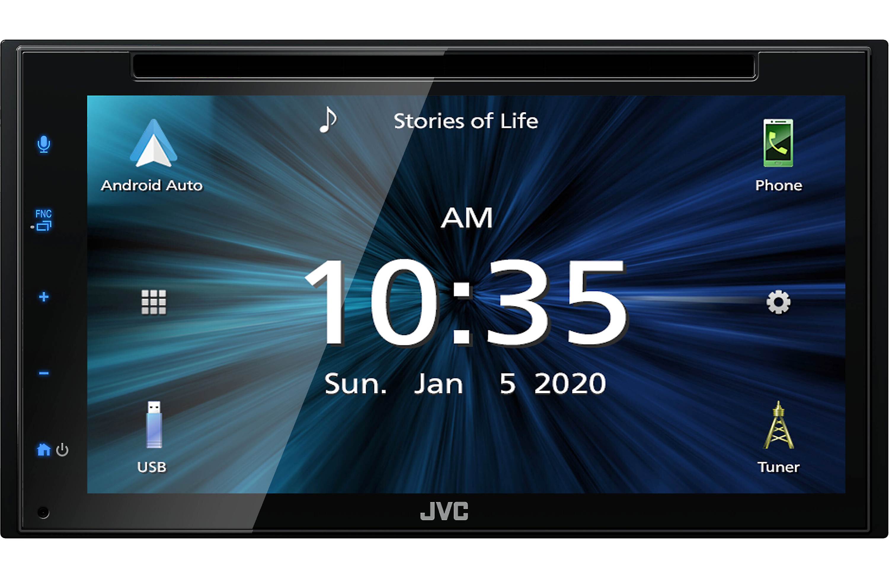 JVC KW-V66BT 6.8″ DVD Receiver w/ CarPlay, Auto, BT, USB, & Aux