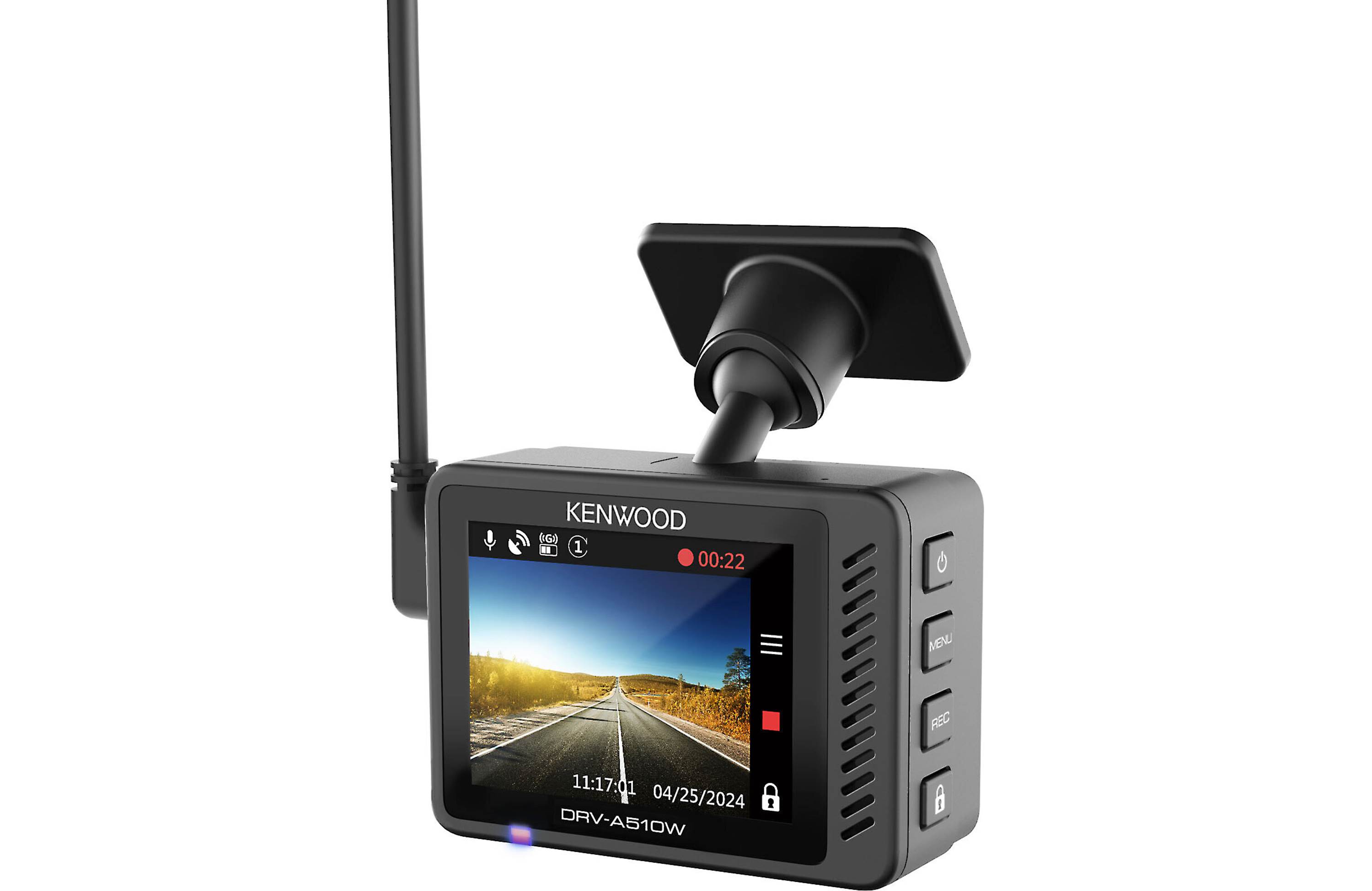 Kenwood DRV-A510WDP HD dash cam with 2