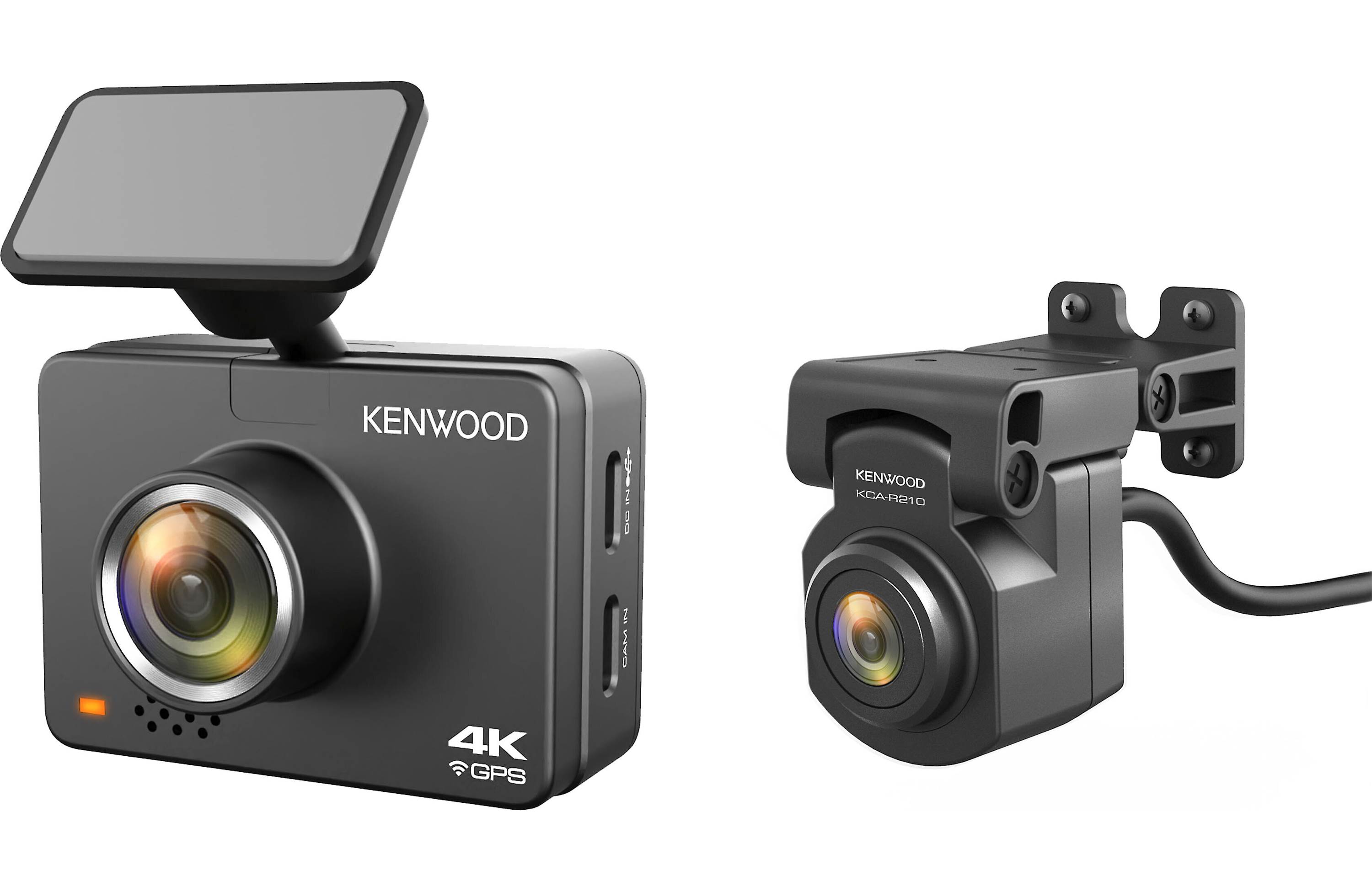 Kenwood DRV-A610WDP Compact 4K HD dash camera with 2