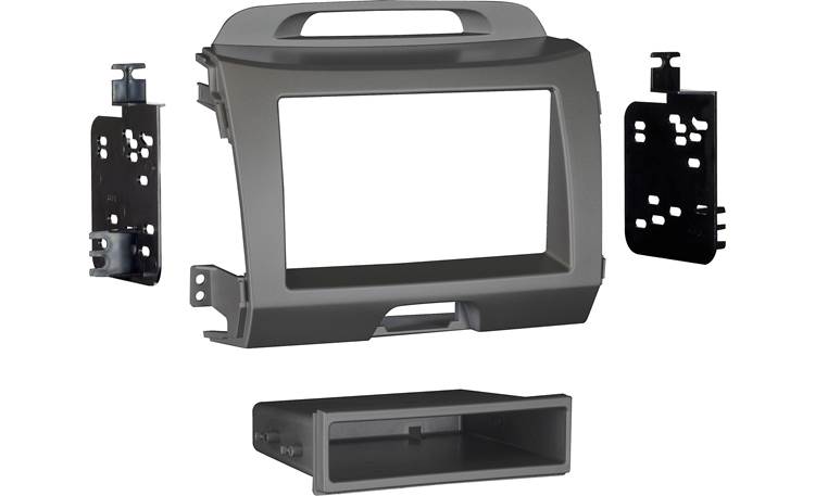 Metra 99-7344G Dash Kit Fits select 2011-16 Kia Sportage models — single-DIN radios (Gray)