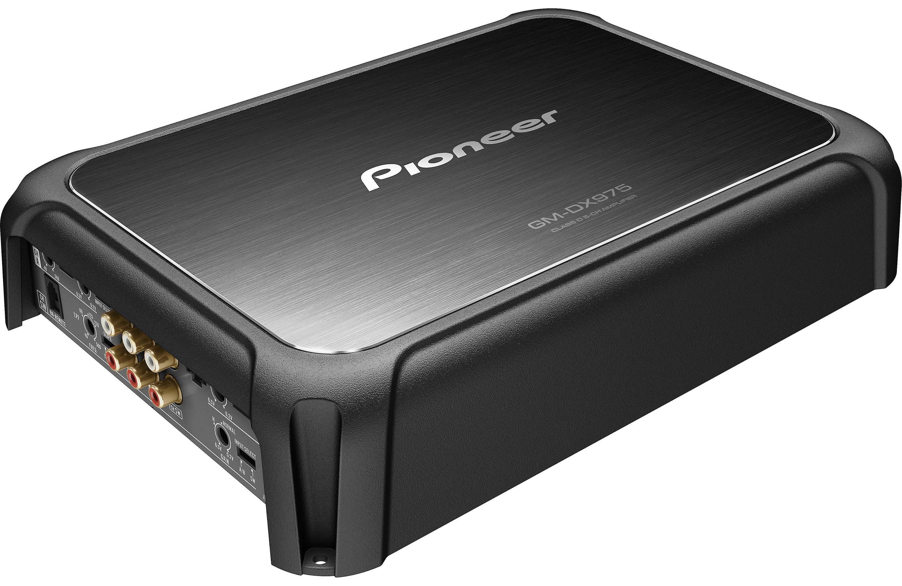 Pioneer GM-DX975 5-channel car amplifier — 75 watts RMS x 4 at 4 ohms + 600 watts RMS x 1 at 2 ohms