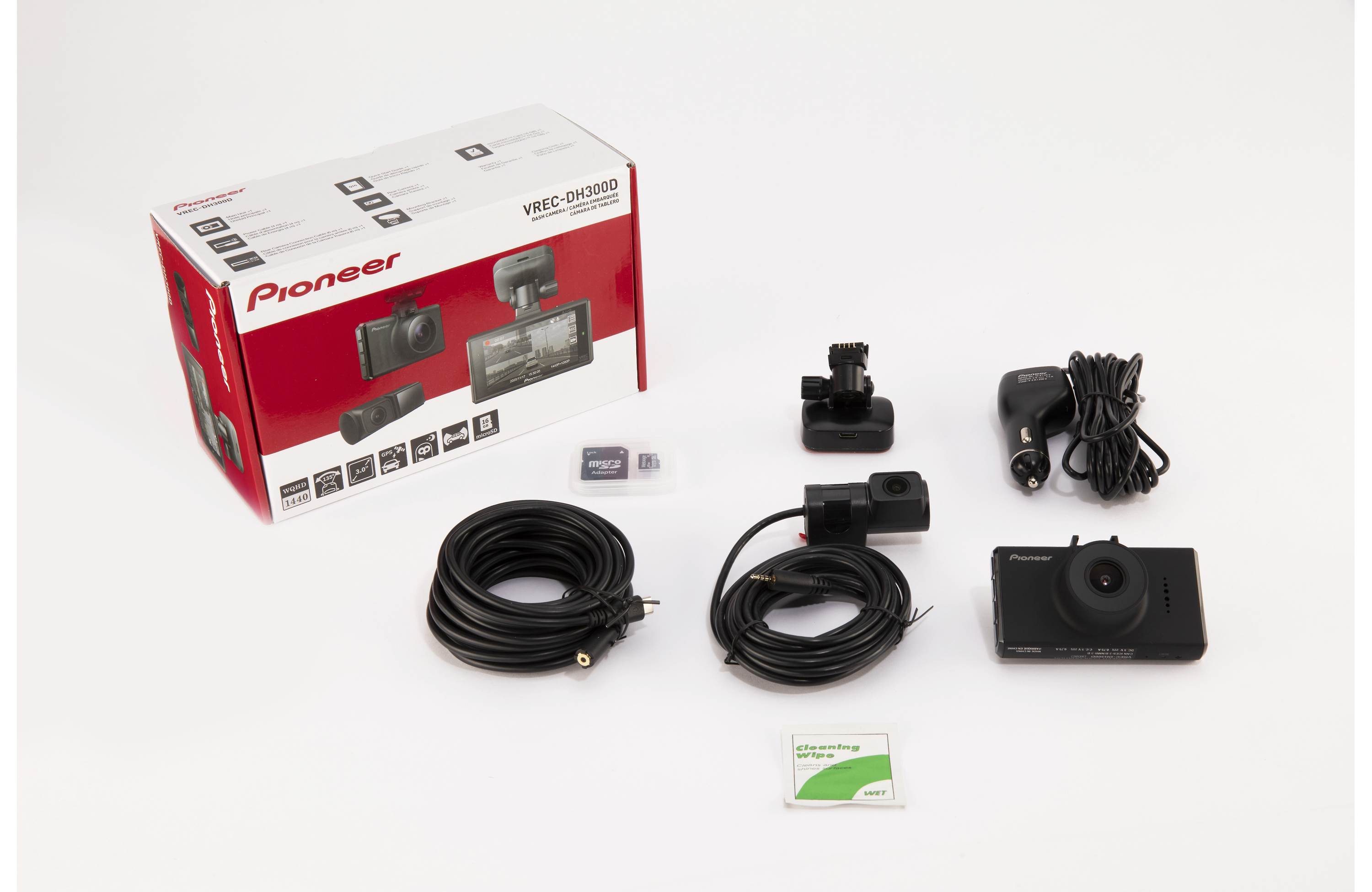 Pioneer VREC-DH300D HD dash cam with rear-view cam