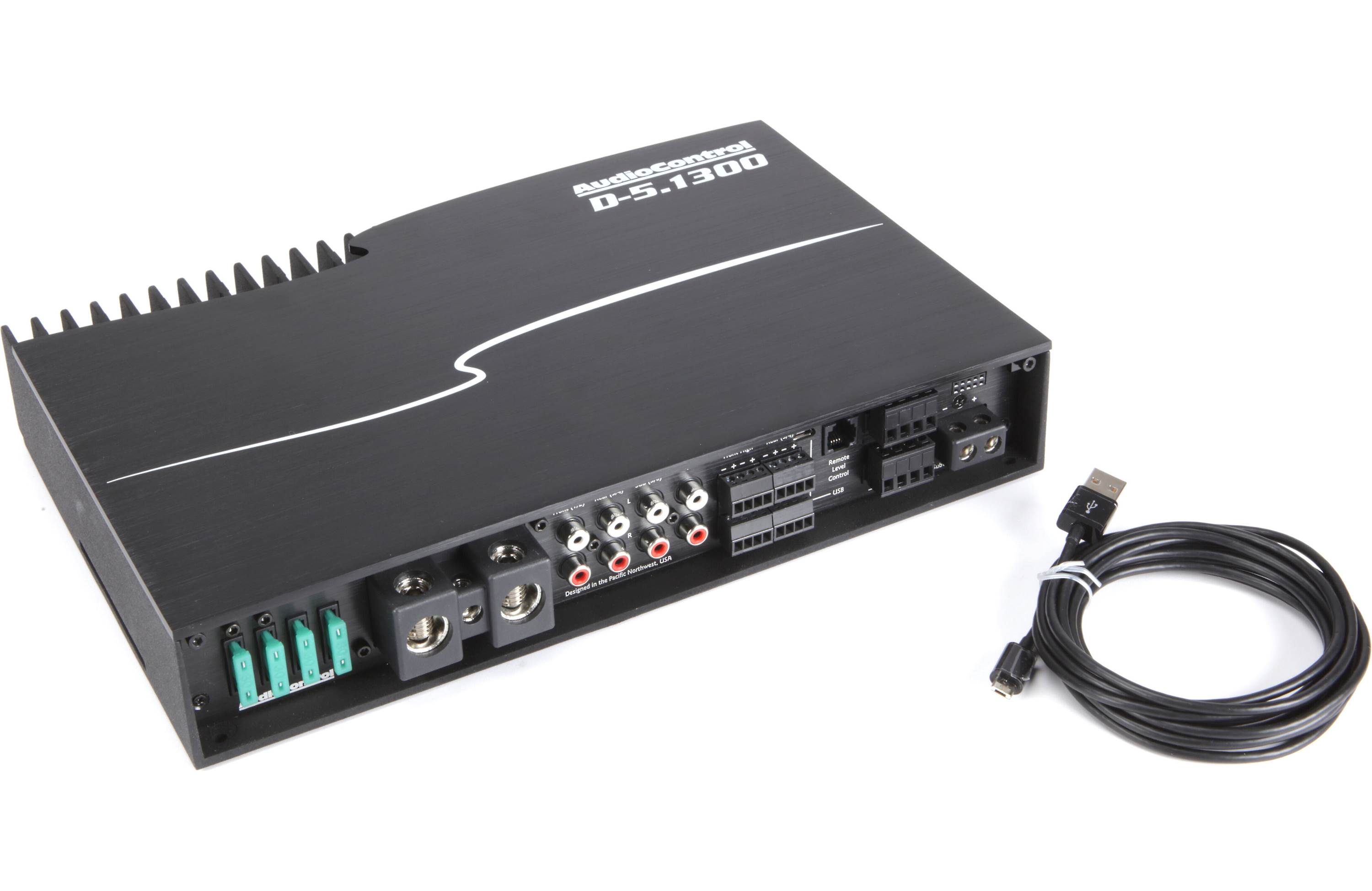 AudioControl D-5.1300 D Series 5-channel car amplifier with digital signal processing — 100 watts RMS