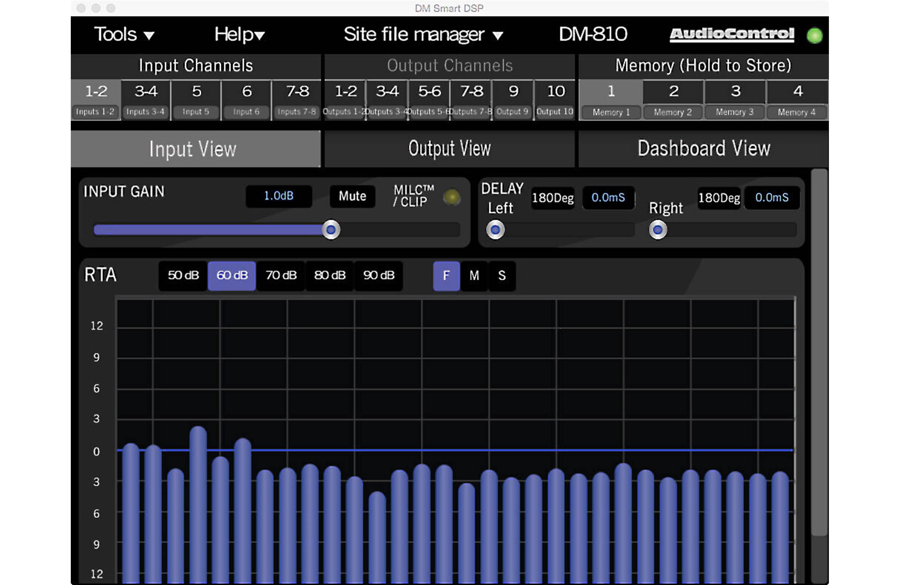 AudioControl DM-810 Digital signal processor — 8 inputs, 10 outputs